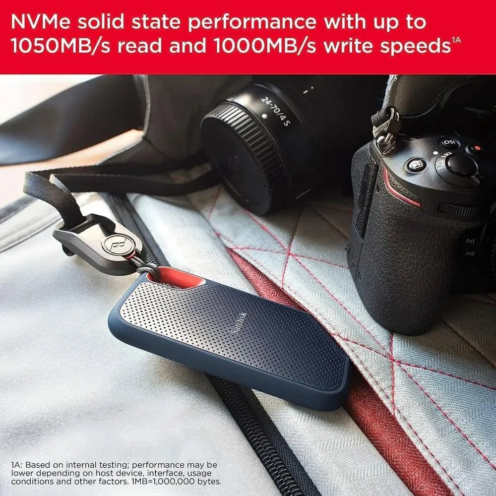 SanDisk 1TB Portable SSD – 800MB/s USB-C USB 3.2 Gen 2 External Drive SanDisk 1TB Portable SSD – 800MB/s USB-C USB 3.2 Gen 2 External Drive